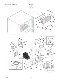09 - System parts for Frigidaire Refrigerator FFTI2126NW5 / from AppliancePartsPros.com