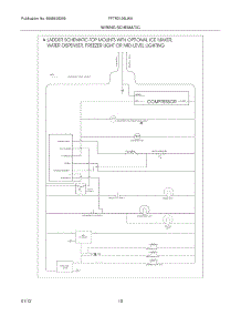 10 - Wiring Schematic parts for Frigidaire Refrigerator FFTR2126LWA / from AppliancePartsPros.com