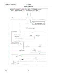 10 - Wiring Schematic parts for Frigidaire Refrigerator FFTR2126LSB / from AppliancePartsPros.com