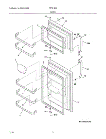03 - Doors parts for Frigidaire Refrigerator FRT21G2NS3 / from AppliancePartsPros.com