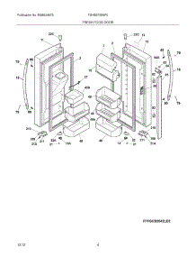 05 - Fresh Food Door parts for Frigidaire Refrigerator FGHB2735NF0 / from AppliancePartsPros.com
