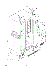 07 - Cabinet parts for Frigidaire Refrigerator FFHS2622MBB / from AppliancePartsPros.com
