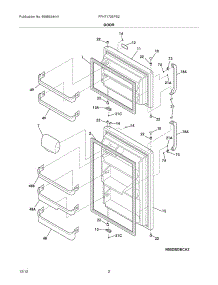 03 - Doors parts for Frigidaire Refrigerator FFHT1725PS2 / from AppliancePartsPros.com