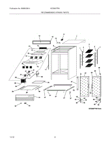 03 - Recommended Spare Parts parts for Frigidaire Refrigerator KCGM27FW / from AppliancePartsPros.com