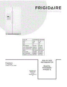 01 - Cover parts for Frigidaire Refrigerator FFSS2622NW0 / from AppliancePartsPros.com