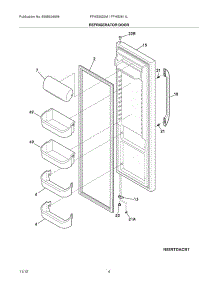 05 - Refrigerator Door parts for Frigidaire Refrigerator FFSS2622NW0 / from AppliancePartsPros.com