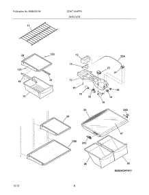 07 - Shelves parts for Frigidaire Refrigerator DGHT1844PF0 / from AppliancePartsPros.com