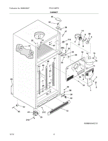 05 - Cabinet parts for Frigidaire Refrigerator FPUI2188PF0 / from AppliancePartsPros.com