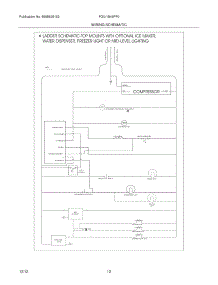 12 - Wiring Schematic parts for Frigidaire Refrigerator FGUI1849PF0 / from AppliancePartsPros.com