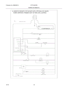 10 - Wiring Schematic parts for Frigidaire Refrigerator NFTR18X4PS0 / from AppliancePartsPros.com