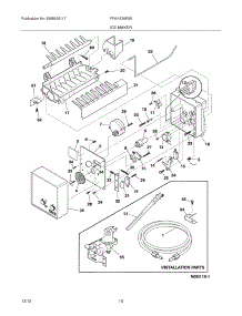 11 - Ice Maker parts for Frigidaire Refrigerator FFHI1826PS0 / from AppliancePartsPros.com