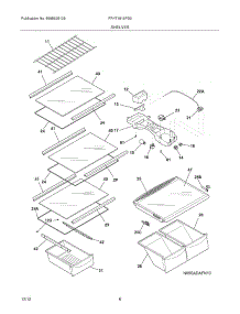 07 - Shelves parts for Frigidaire Refrigerator FFHT1816PS0 / from AppliancePartsPros.com