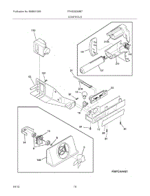 11 - Controls parts for Frigidaire Refrigerator FFHS2322MB7 / from AppliancePartsPros.com