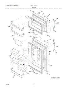 03 - Doors parts for Frigidaire Refrigerator FGHT1844PF0 / from AppliancePartsPros.com