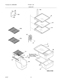 09 - Shelves parts for Frigidaire Refrigerator FFHS2611LB7 / from AppliancePartsPros.com