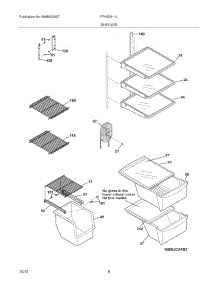 09 - Shelves parts for Frigidaire Refrigerator FFHS2611LW7 / from AppliancePartsPros.com