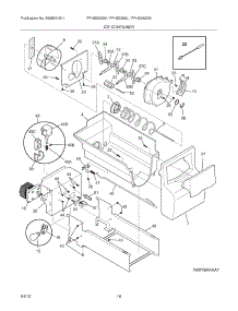 17 - Ice Container parts for Frigidaire Refrigerator FFHS2622MB9 / from AppliancePartsPros.com