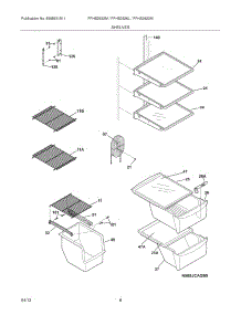 09 - Shelves parts for Frigidaire Refrigerator FFHS2622MQ9 / from AppliancePartsPros.com