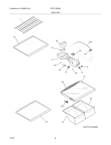 07 - Shelves parts for Frigidaire Refrigerator FRT21G2NS2 / from AppliancePartsPros.com