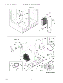 13 - System parts for Frigidaire Refrigerator FFHS2622MW7 / from AppliancePartsPros.com
