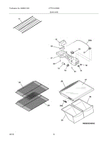 07 - Shelves parts for Frigidaire Refrigerator LFTR1814NM2 / from AppliancePartsPros.com