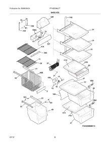09 - Shelves parts for Frigidaire Refrigerator FPHS2386LF7 / from AppliancePartsPros.com
