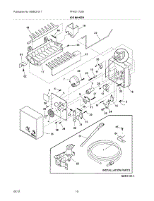 11 - Ice Maker parts for Frigidaire Refrigerator FFHI2117LS4 / from AppliancePartsPros.com