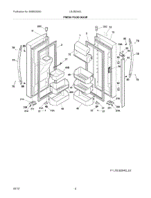 05 - Fresh Food Doors parts for Frigidaire Refrigerator LGUB2642LP9 / from AppliancePartsPros.com