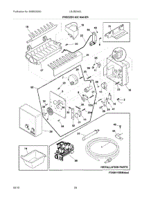 19 - Freezer Ice Maker parts for Frigidaire Refrigerator LGUB2642LP9 / from AppliancePartsPros.com