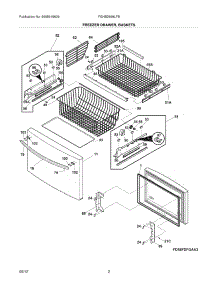 03 - Freezer Drawer, Baskets parts for Frigidaire Refrigerator FGHB2869LFB / from AppliancePartsPros.com