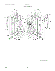 05 - Fresh Food Doors parts for Frigidaire Refrigerator FGHB2869LFB / from AppliancePartsPros.com