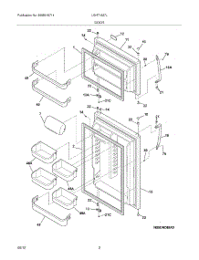 03 - Doors parts for Frigidaire Refrigerator LGHT1837LE7 / from AppliancePartsPros.com
