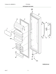 05 - Refrigerator Door parts for Frigidaire Refrigerator FFSC2323LP7 / from AppliancePartsPros.com