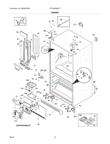 07 - Cabinet parts for Frigidaire Refrigerator FPHN2899LF7 / from AppliancePartsPros.com