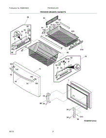 03 - Freezer Drawer, Baskets parts for Frigidaire Refrigerator FGHB2844LEG / from AppliancePartsPros.com