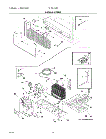 11 - Cooling System parts for Frigidaire Refrigerator FGHB2844LEG / from AppliancePartsPros.com