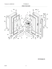 05 - Fresh Food Doors parts for Frigidaire Refrigerator FPHB2899LFB / from AppliancePartsPros.com