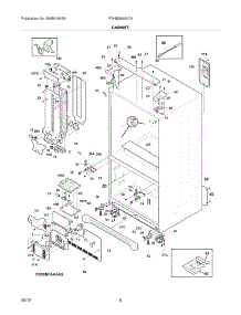 07 - Cabinet parts for Frigidaire Refrigerator FGHB2846LF3 / from AppliancePartsPros.com