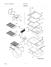 09 - Shelves parts for Frigidaire Refrigerator FGHS2342LF7 / from AppliancePartsPros.com