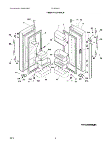 05 - Fresh Food Doors parts for Frigidaire Refrigerator FGUB2642LE8 / from AppliancePartsPros.com