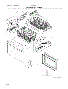 03 - Freezer Drawer, Baskets parts for Frigidaire Refrigerator FPHF2399MF6 / from AppliancePartsPros.com