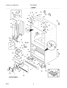 07 - Cabinet parts for Frigidaire Refrigerator FPHF2399MF6 / from AppliancePartsPros.com