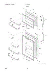 03 - Doors parts for Frigidaire Refrigerator LFHT1513NS1 / from AppliancePartsPros.com