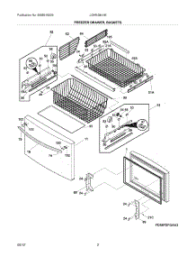 03 - Freezer Drawer, Baskets parts for Frigidaire Refrigerator LGHN2844ME5 / from AppliancePartsPros.com