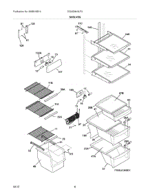 09 - Shelves parts for Frigidaire Refrigerator DGUS2645LF3 / from AppliancePartsPros.com