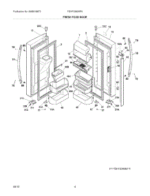 05 - Fresh Food Doors parts for Frigidaire Refrigerator FGHF2369MF6 / from AppliancePartsPros.com