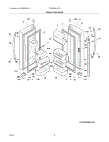05 - Fresh Food Doors parts for Frigidaire Refrigerator FGHB2844LFE / from AppliancePartsPros.com