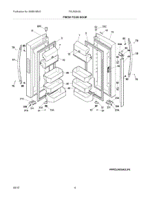 05 - Fresh Food Doors parts for Frigidaire Refrigerator FGUN2642LF6 / from AppliancePartsPros.com