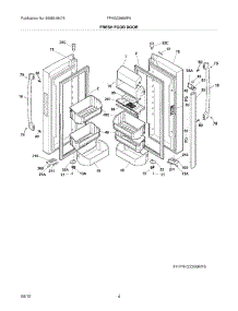 05 - Fresh Food Doors parts for Frigidaire Refrigerator FPHG2399MF6 / from AppliancePartsPros.com