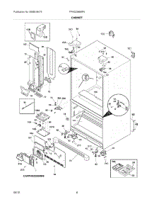 07 - Cabinet parts for Frigidaire Refrigerator FPHG2399MF6 / from AppliancePartsPros.com